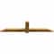 Ekena Millwork Eugene Rough Sawn Timber Gable Bracket, Western Red Cedar, 60"W x 15"H x 2"D x 4"F, 6/12 Pitch GBW060X15X0204EUG00RWR - alternate 2